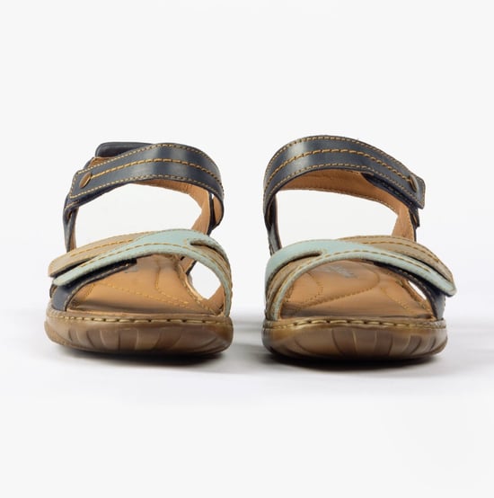 DEBRA 62 Womens Sandals Indigo-Multi - Image 6