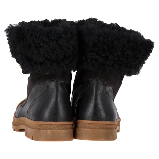 Chloé Klippta Stridskängor i Svart Läder och Mocka - Image 4