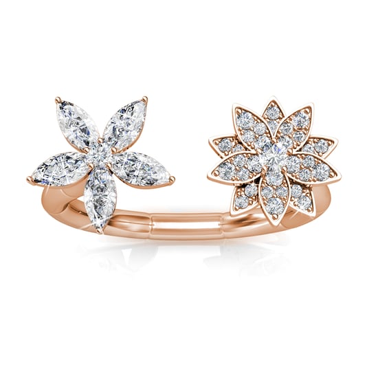 Fraternal Bloom Ring - Roségoud en kristal - Image 3