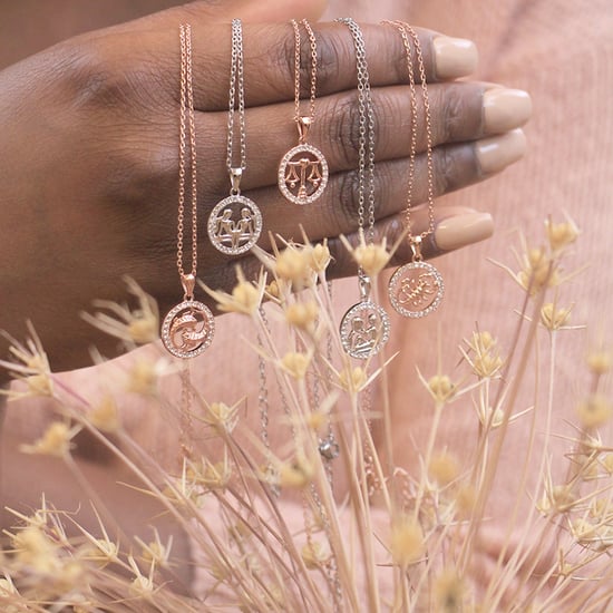 Virgo Zodiac Pendants - Rose Gold and Crystal - Image 6