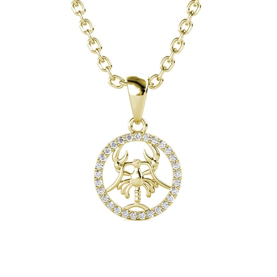 Kreeft Zodiac Hangers - Goud en Kristal - Image 1