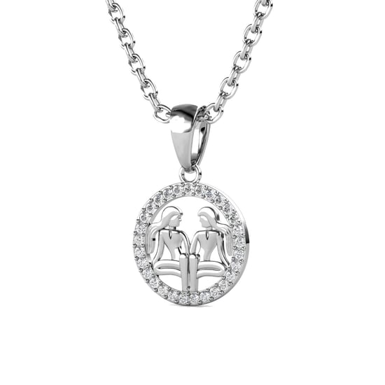 Tweelingen Zodiac Hangers - Zilver en Kristal - Image 3