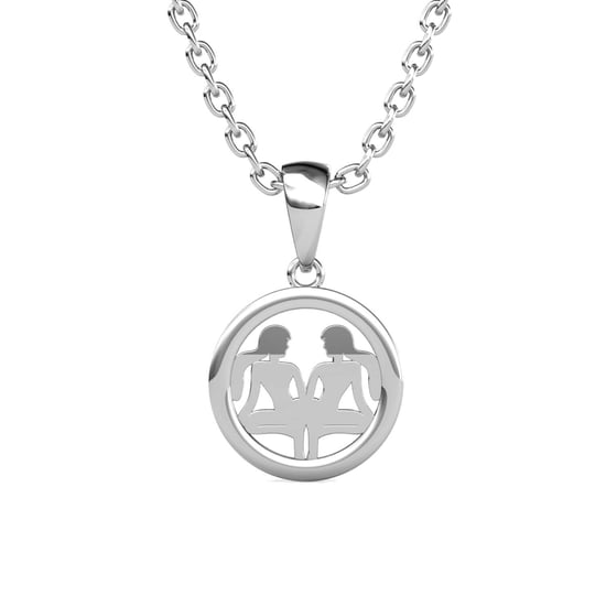 Tweelingen Zodiac Hangers - Zilver en Kristal - Image 4