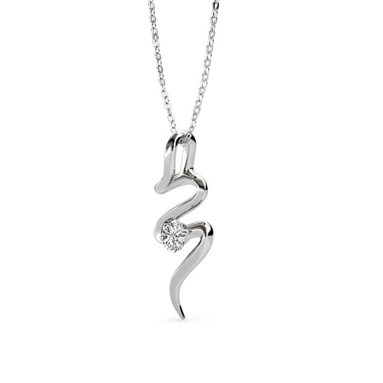 Spiral Pendants - Silver and Crystal - Image 3