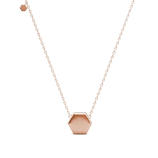 Hexagon hängen - Rose Gold och Crystal - Image 3