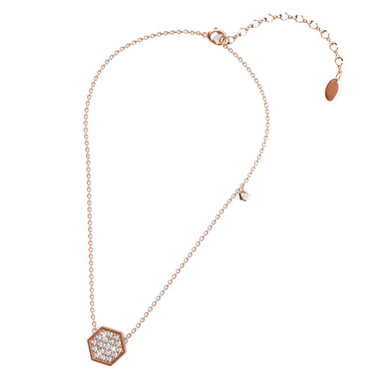 Hexagon hängen - Rose Gold och Crystal - Image 4