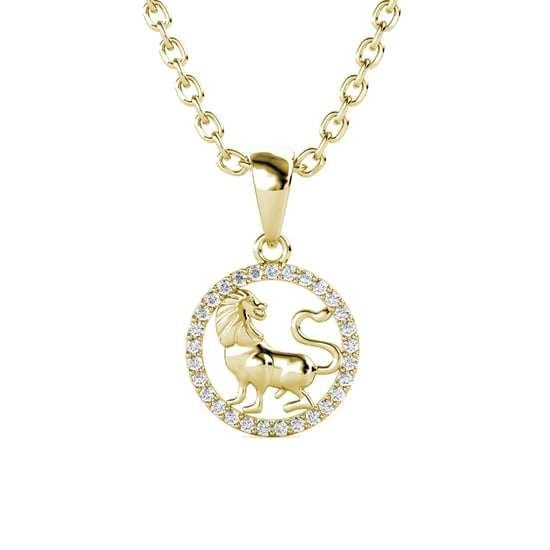 Leo Zodiac-hangers - Goud en kristal - Image 1