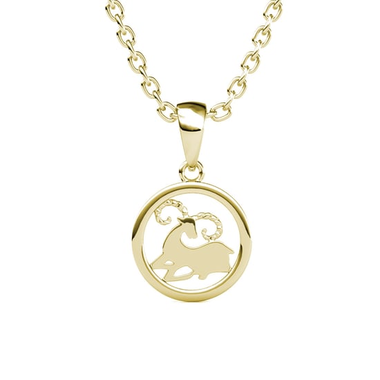 Ram Zodiac hangers - Goud en kristal - Image 2