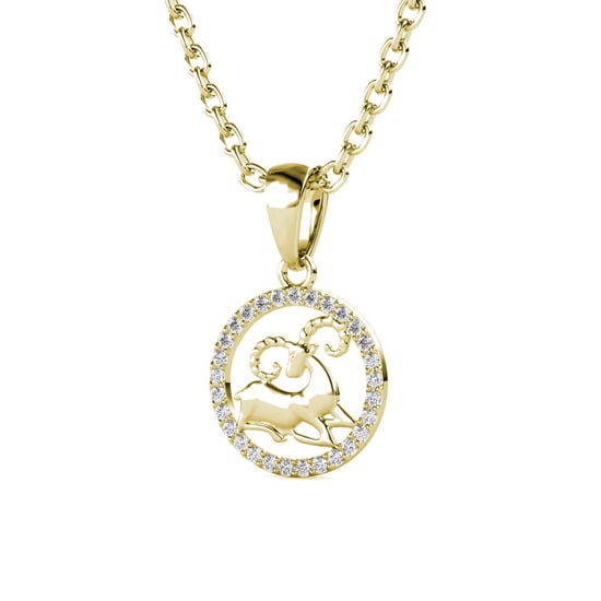 Ram Zodiac hangers - Goud en kristal - Image 3