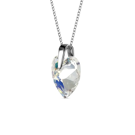 Kristallen Hart Hangers - Zilver en Glanzend Wit - Image 3