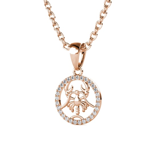 Cancer Zodiac Hängen - Rose Gold och Crystal - Image 3