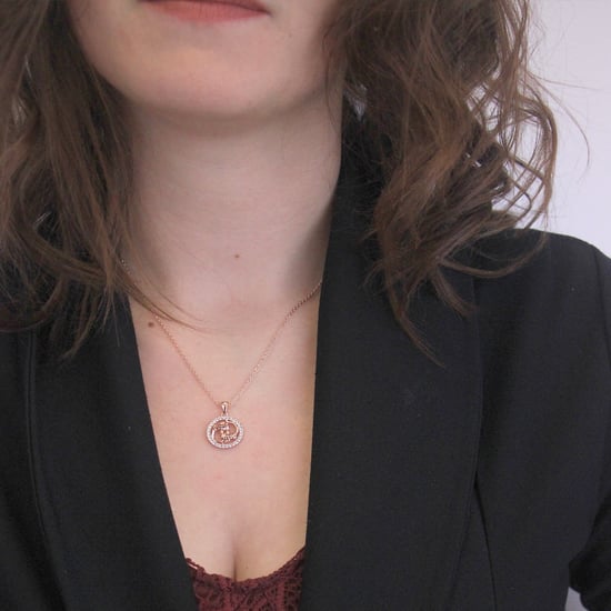 Vissen Zodiac hangers - Roségoud en kristal - Image 2