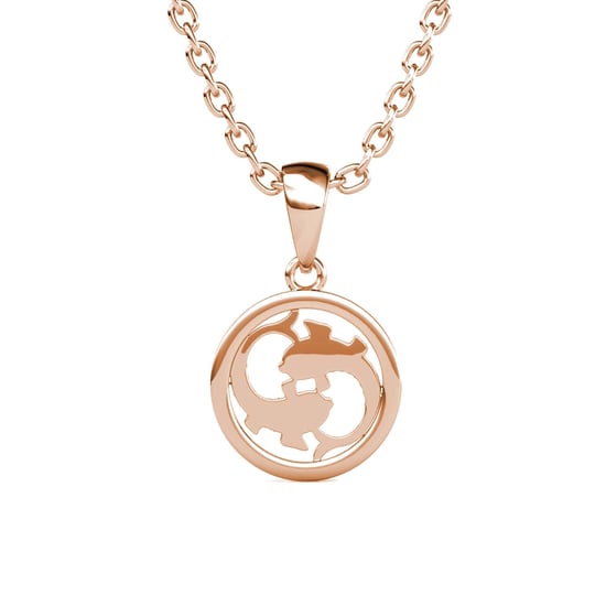 Vissen Zodiac hangers - Roségoud en kristal - Image 4