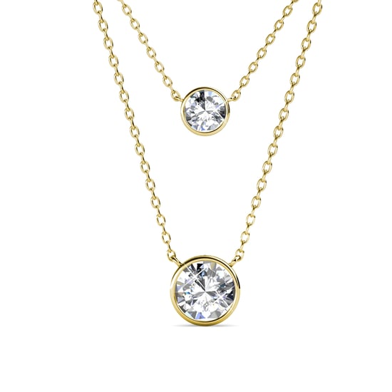 Juliet hangers - Goud en kristal - Image 1