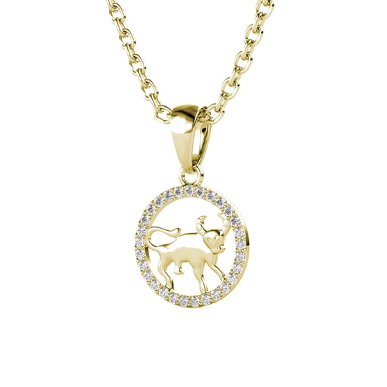 Stier Zodiac hangers - Goud en kristal - Image 3