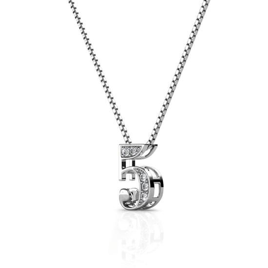 Nummer 5 hangers - Zilver en kristal - Image 3