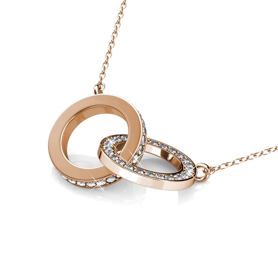 Circle Twin Hängen - Rose Gold och Crystal - Image 4