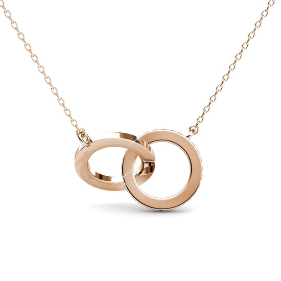 Circle Twin Hängen - Rose Gold och Crystal - Image 5