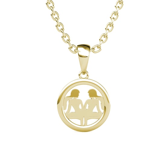 Tweelingen Zodiac Hangers - Goud en Kristal - Image 2