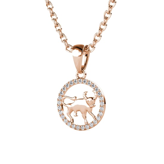 Stier Zodiac hangers - Roségoud en kristal - Image 3