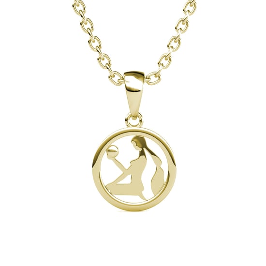 Virgo Zodiac Pendants - Gold and Crystal - Image 3