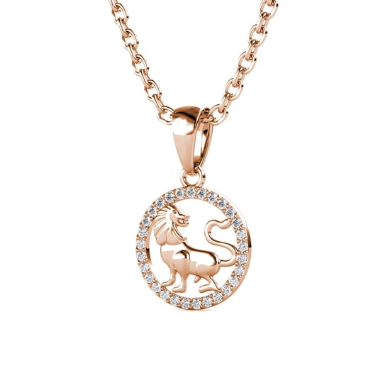 Leo Zodiac-hangers - roségoud en kristal - Image 3