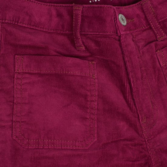 Corduroy flare jeans 434282 girl - Image 2