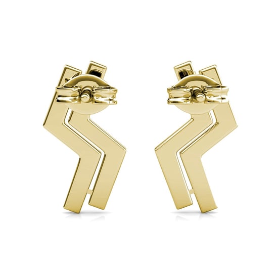 Brontide örhängen - guld och kristall - Image 4