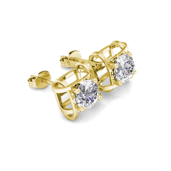 Roxy Oorbellen - Goud en Kristal - Image 2