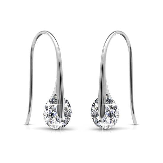 Stijlvolle oorbellen - zilver en kristal - Image 3