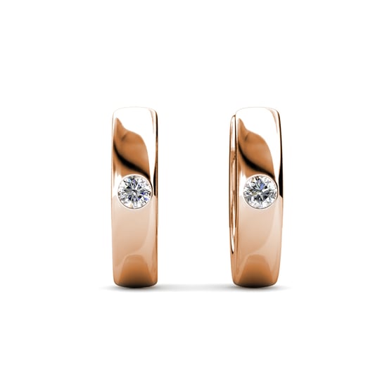 Ringen Oorbellen - Roségoud en Kristal - Image 3