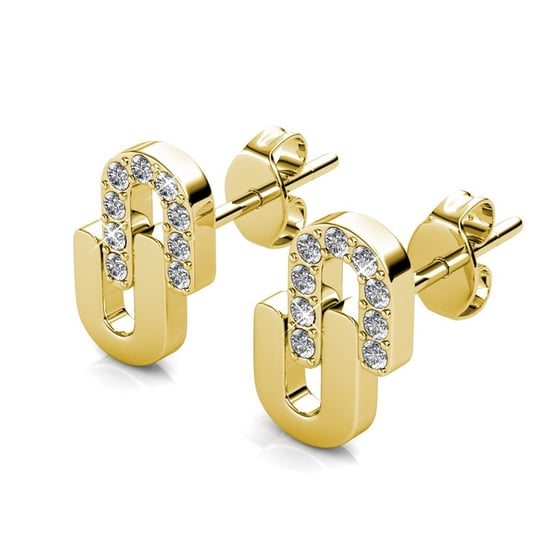 Union Oorbellen - Goud en Kristal - Image 3