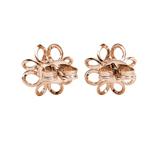Daffodil Earrings - Rose Gold and Crystal - Image 4