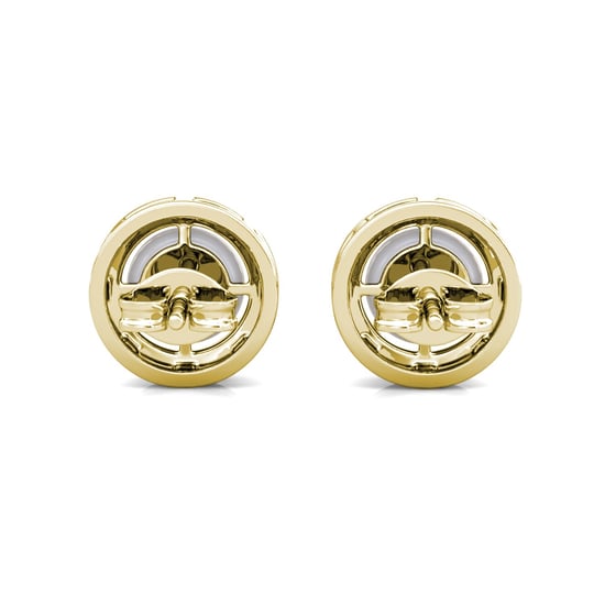 Circlet pärlörhängen - guld och kristall - Image 4