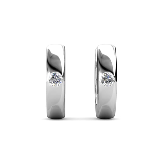Ringen Oorbellen - Zilver en Kristal - Image 3