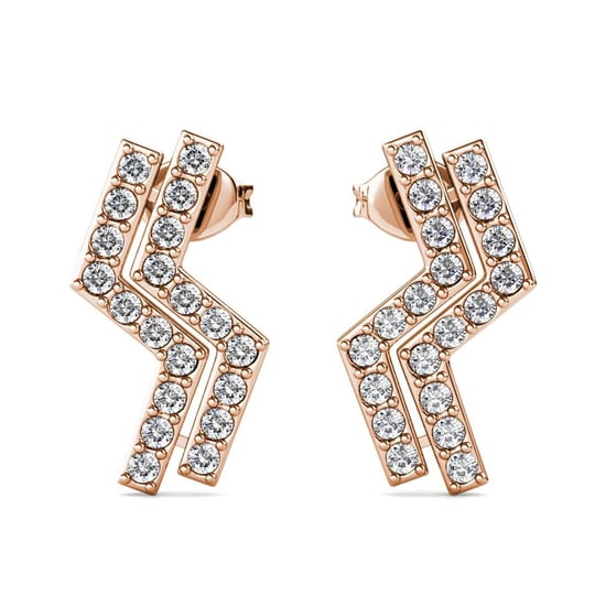 Brontide Örhängen - Rose Gold och Crystal - Image 2