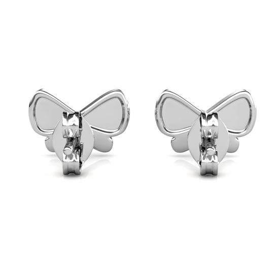 Butterfly Bow Örhängen - Silver och Crystal - Image 4