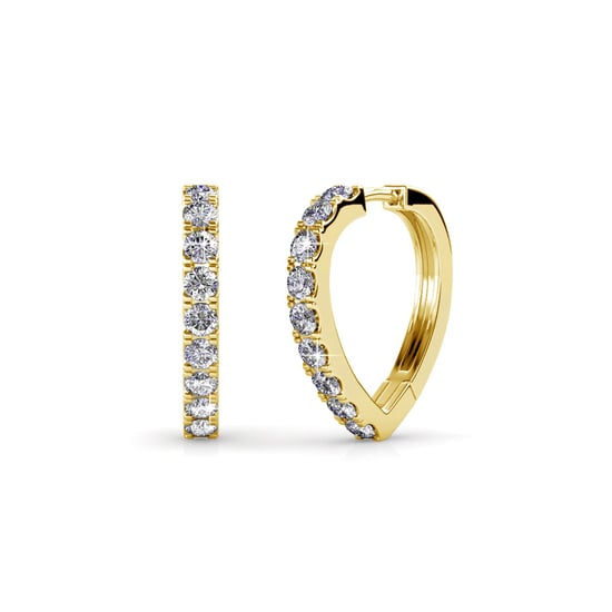 Ariane Oorbellen - Goud en Kristal - Image 1