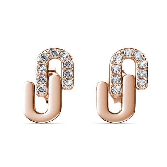 Union Örhängen - Rose Gold och Crystal - Image 2