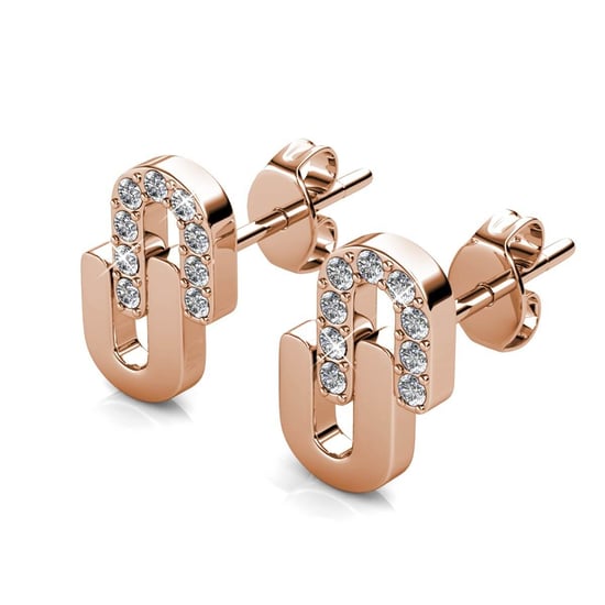 Union Örhängen - Rose Gold och Crystal - Image 3