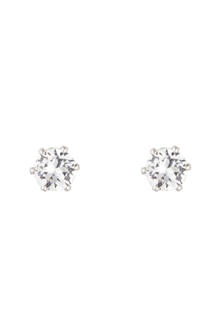 Solitaire M oorbellen - zilver en kristal - Image 5