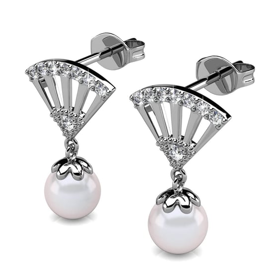 Ingrid Pärlörhängen - Silver och Kristall - Image 3