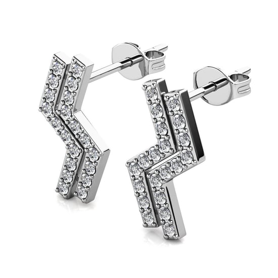 Brontide oorbellen - zilver en kristal - Image 3