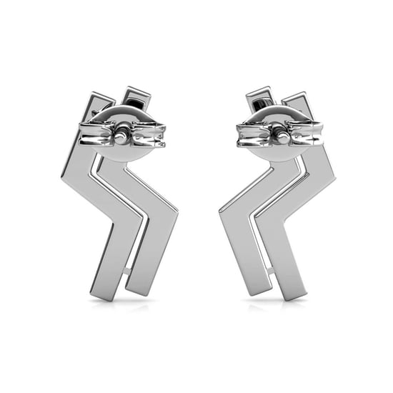 Brontide oorbellen - zilver en kristal - Image 4