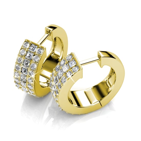 Olena oorbellen - goud en kristal - Image 2