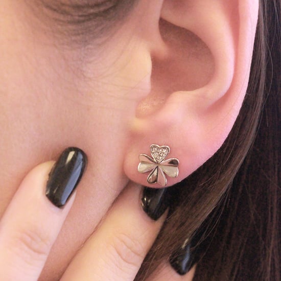 Clover Petal Örhängen - Silver och Crystal - Image 2