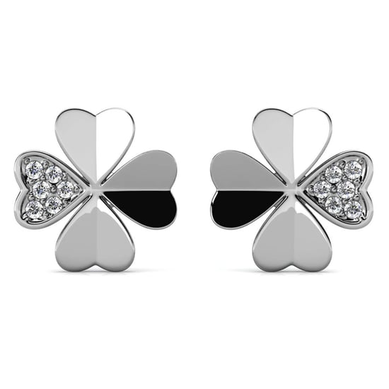 Clover Petal Örhängen - Silver och Crystal - Image 3