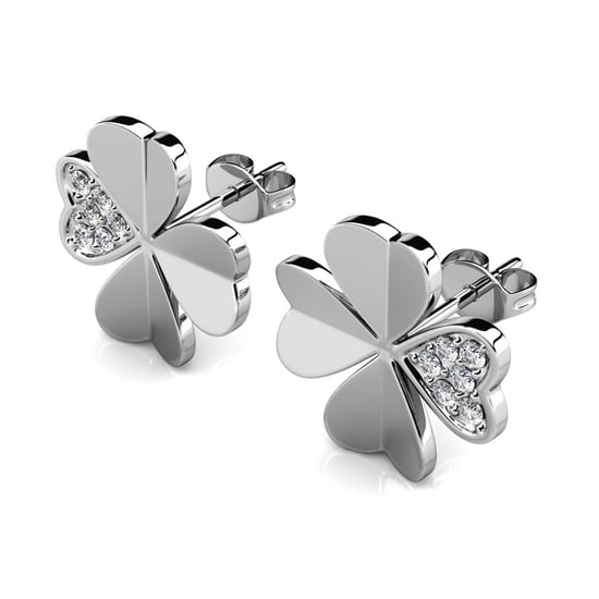 Clover Petal Örhängen - Silver och Crystal - Image 4