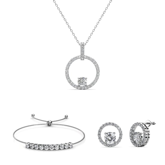 Mia Amory Sets - Silver and Crystal - Image 1