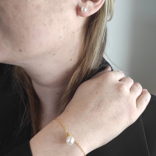 Full Moon Crystal Pearl Sets - Guld och Kristall - Image 2